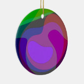 Décoration En Céramique Pourpre Et Vert 403 (Droite)