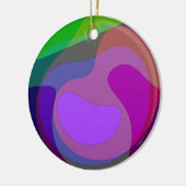 Décoration En Céramique Pourpre Et Vert 403 (Gauche)