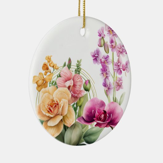 Décoration En Céramique Pousse d'Orchidée (Droite)