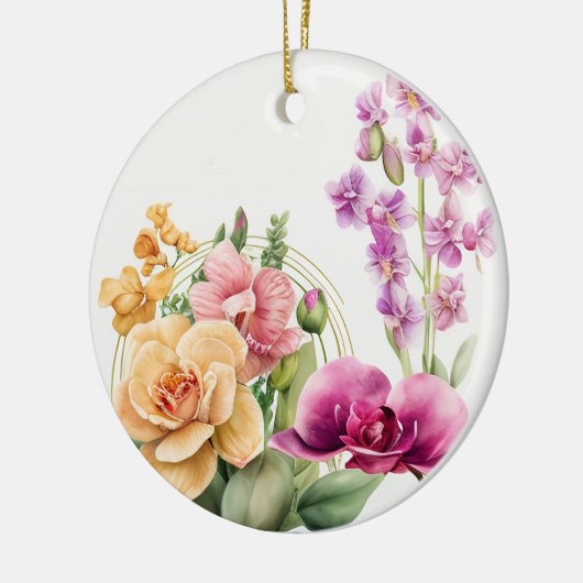 Décoration En Céramique Pousse d'Orchidée (Gauche)