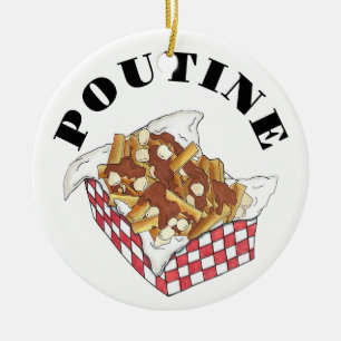 Décoration En Céramique Poutine Québec Canada Aliments canadiens Fries fra