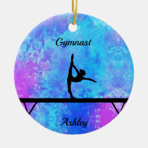 Décoration En Céramique Poutre de gymnastique aquarelle
