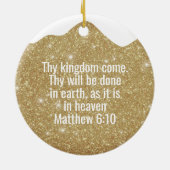 Décoration En Céramique Pray without ceasing Matthew 6:10 Prayer  ⛪️ 🎄 (Dos)