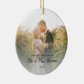 Décoration En Céramique Premier Marié Noël M. Mme. (Droite)