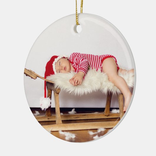 Décoration En Céramique Premier Monogramme de Noël (Gauche)