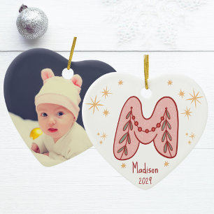 Décoration En Céramique Premier Motif de Noël de M Baby S