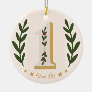 Décoration En Céramique Premier Noël 1 an