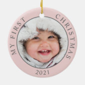 Décoration En Céramique Premier Noël 2 Modèle photo (Dos)