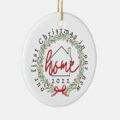 Décoration En Céramique Premier Noël à New Home Orament (Droite)