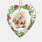 Décoration En Céramique Premier Noël Chien Chien Chien Personnalisé Animau (Gauche)