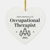 Décoration En Céramique Premier Noël Comme ergothérapeute (Devant)