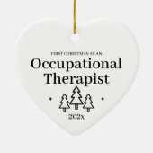 Décoration En Céramique Premier Noël Comme ergothérapeute (Dos)