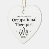 Décoration En Céramique Premier Noël Comme ergothérapeute (Gauche)