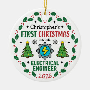 Décoration En Céramique Premier Noël Comme Ingénieur Électrique Personnali