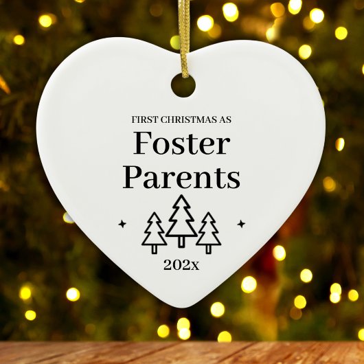 Décoration En Céramique Premier Noël Comme Parents Foster 2025