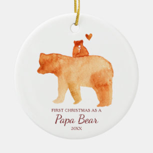 Décoration En Céramique Premier Noël Comme Un Ours Papa Dort Papa