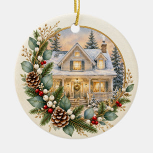 Décoration En Céramique Premier Noël dans notre nouveau foyer Souvenir d'h