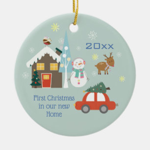 Décoration En Céramique Premier Noël Dans Notre Nouvelle Maison