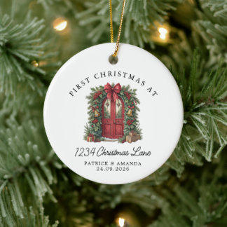 Décoration En Céramique Premier Noël dans notre nouvelle maison