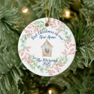 Décoration En Céramique premier Noël dans notre nouvelle maison