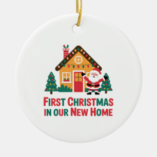 Décoration En Céramique Premier Noël dans notre nouvelle maison à assortir