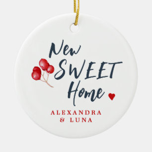 Décoration En Céramique Premier Noël dans une nouvelle maison photo et nom