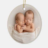 Décoration En Céramique Premier Noël de bébé élégant personnalisé (Gauche)