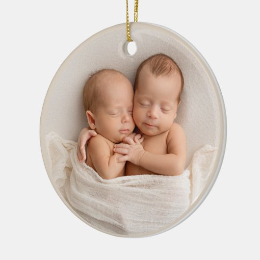 Décoration En Céramique Premier Noël de bébé élégant personnalisé (Gauche)