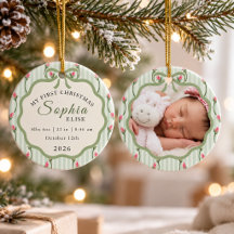 Premier Noël de Bébé Statistiques de Naissance Ver