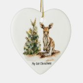 Décoration En Céramique Premier Noël de Joey, coutume (Droite)