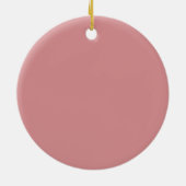 Décoration En Céramique Premier Noël de la fille lapin rose mignonne (Dos)