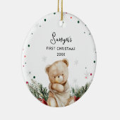 Décoration En Céramique Premier Noël de l'ours mignon (Droite)