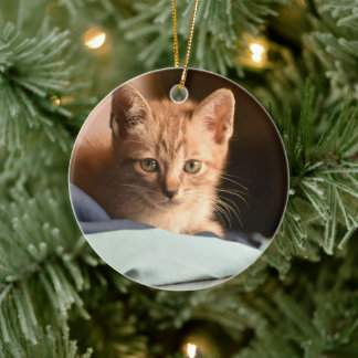 Décoration En Céramique Premier Noël des chatons