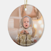 Décoration En Céramique Premier Noël du bébé (Gauche)