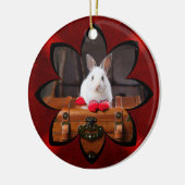 Décoration En Céramique Premier Noël du lapin blanc (Gauche)