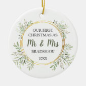 Décoration En Céramique Premier Noël Élégant Comme M. & Mme (Devant)
