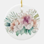 Décoration En Céramique Premier Noël en couple marié (Dos)