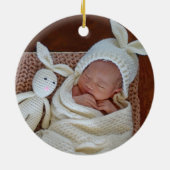 Décoration En Céramique Premier Noël en grands-parents Parties scintillant (Dos)