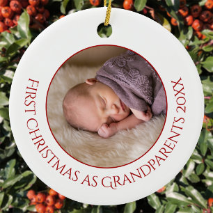 Décoration En Céramique Premier Noël en tant que grands-parents Photo de b