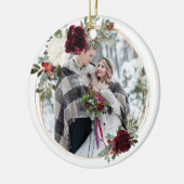 Décoration En Céramique Premier Noël en tant que M. & Mme. (Gauche)