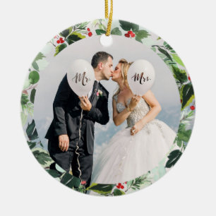 Décoration En Céramique Premier Noël en tant que Monsieur et Madame Photo