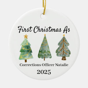 Décoration En Céramique Premier Noël en tant qu'ornement d'agent pénitenti