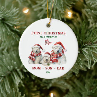 Décoration En Céramique Premier Noël En Tant Qu'Ornement Familial