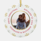 Décoration En Céramique Premier Noël Engagé Photo Holiday (Devant)
