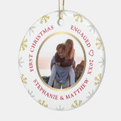 Décoration En Céramique Premier Noël Engagé Photo Holiday (Gauche)