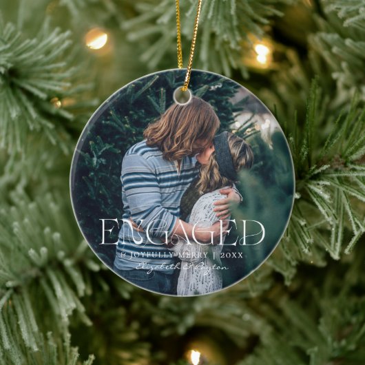 Décoration En Céramique Premier Noël engagé | Photo Sentimental (Arbre)