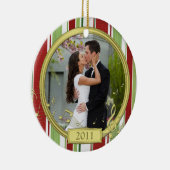 Décoration En Céramique Premier Noël Ensemble Stripe Music Photo (Droite)