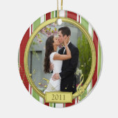 Décoration En Céramique Premier Noël Ensemble Stripe Music Photo (Gauche)