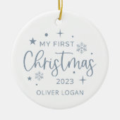 Décoration En Céramique Premier Noël festif (Devant)