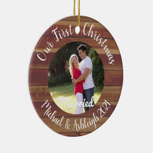 Décoration En Céramique Premier Noël marié (Droite)